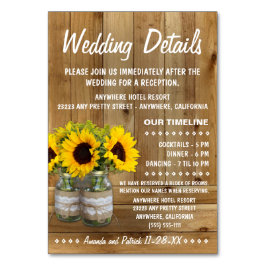 Zonnebloem bruiloft receptie + accommodatie Kaarte Kaart
