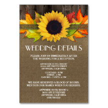 Zonnebloem Bruiloft Receptie Accommodatie Kaarten