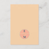 Zonnebloem bruiloft receptie informatiekaartje (Achterkant)