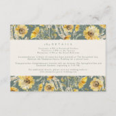 Zonnebloem Bruiloft Stationery Behuizing kaart (Voorkant)