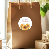 Zonnebloem bruiloft Sticker