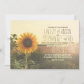  zonnebloem bruiloft uitnodigingen (Voorkant)
