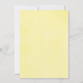 Zonnebloem bruiloft waterverven kaart (Achterkant)