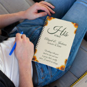 Zonnebloem bruiloft zijn geloften  Notitieboek