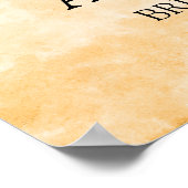 Zonnebloem Bruilofts Bruidsshower Welkom Poster (Hoek)