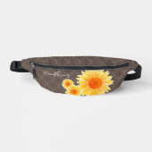 Zonnebloem bruin heuptasje (Voorkant)