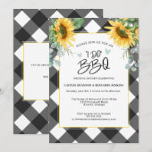 Zonnebloem Buffalo Pset I Do BBQ Vrijgezellenfeest Kaart (Voorkant / Achterkant)