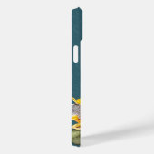 Zonnebloem Bumble Bees Bloemen Groen Script Naam Case-Mate iPhone Case (Achterkant / Rechts)