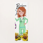 Zonnebloem Bumblebee Zurse Yoga Mat (Achterkant)