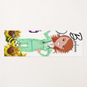 Zonnebloem Bumblebee Zurse Yoga Mat (Voorkant (horizontaal))