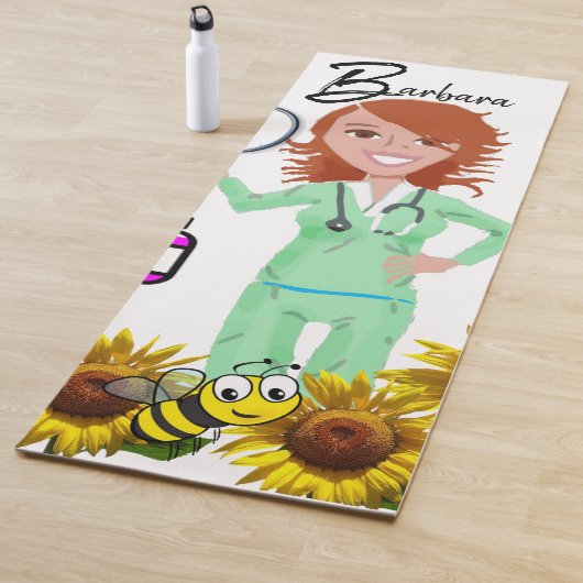 Zonnebloem Bumblebee Zurse Yoga Mat (In situ)
