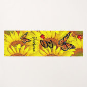Zonnebloem Bumblebeenboter Yoga Mat (Voorkant (horizontaal))