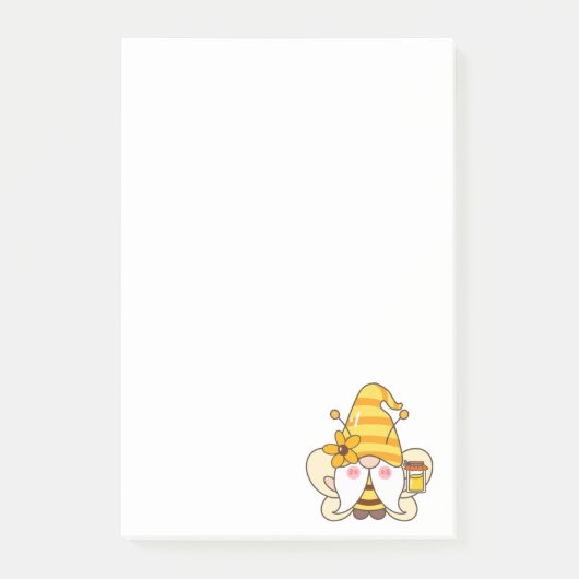 Zonnebloem Bumblebei Gnome Notes (Voorkant)