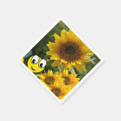 Zonnebloem Bumblebeipapier Napkins Servet (Hoek)