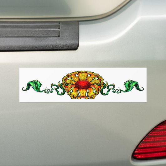 Zonnebloem Bumpersticker (Op auto)