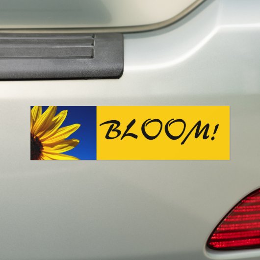 Zonnebloem Bumpersticker (Op auto)