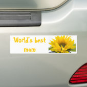 Zonnebloem ... bumpersticker (Op auto)