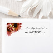 Zonnebloem Burgundy Country Waterverf Weddenschap Etiket (Insitu)