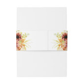 Zonnebloem Burgundy Country Waterverf Weddenschap Uitnodigingen Wikkel (Achterkant Voorbeeld)