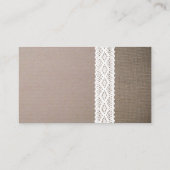 Zonnebloem Burlap & Lace Baby shower Gift Registry Informatiekaartje (Achterkant)