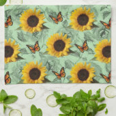 Zonnebloem Butterfly Kitchen Towel Theedoek (Gevouwen)