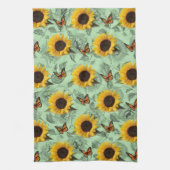 Zonnebloem Butterfly Kitchen Towel Theedoek (Verticaal)