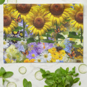 Zonnebloem Butterfly Kitchen Towel Theedoek (Gevouwen)
