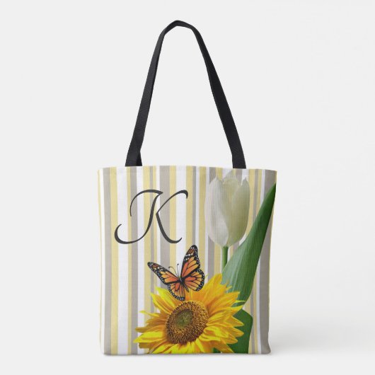 Zonnebloem Butterfly Tulip Tas (Achterkant)