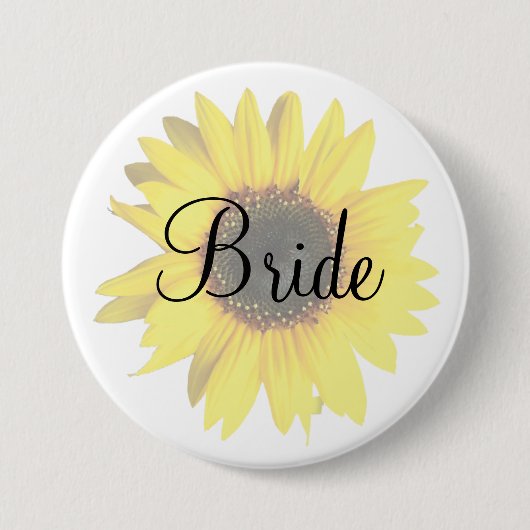 Zonnebloem Button (Voorkant)