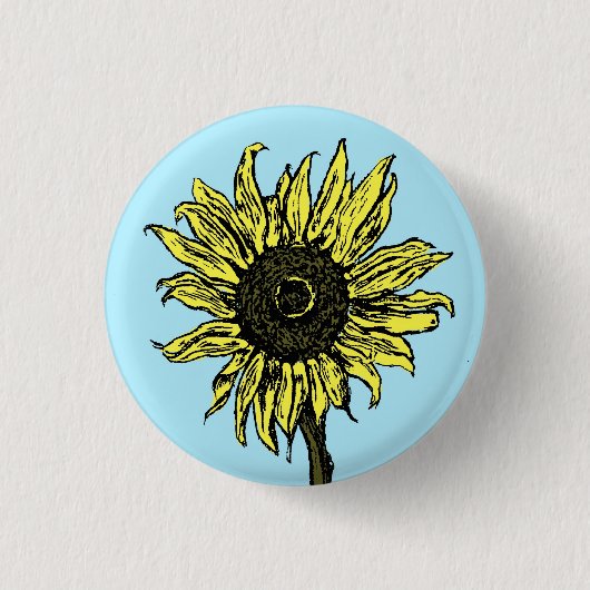 Zonnebloem - Button (Voorkant)