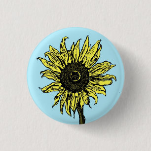 Zonnebloem - Button