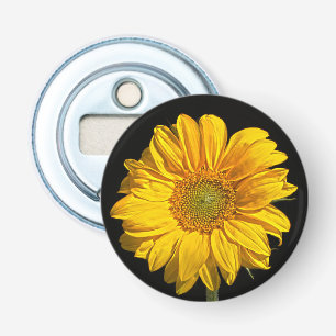 Zonnebloem Button Flesopener