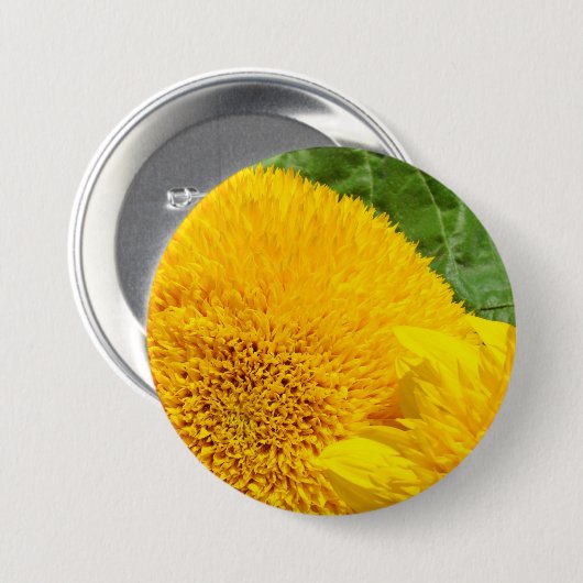 Zonnebloem Buttonnen personaliseren aangepaste zon Ronde Button 7,6 Cm (Voorkant /achterkant)