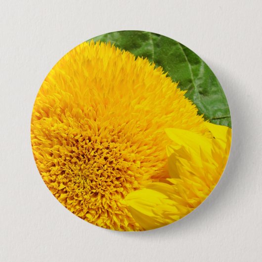 Zonnebloem Buttonnen personaliseren aangepaste zon Ronde Button 7,6 Cm (Voorkant)