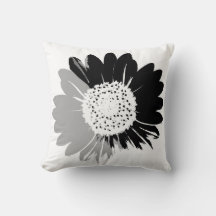 Zonnebloem BW Kussen