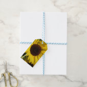 Zonnebloem Cadeaulabel (Met Touw)