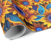 Zonnebloem cadeaupapier (Rol Hoek)