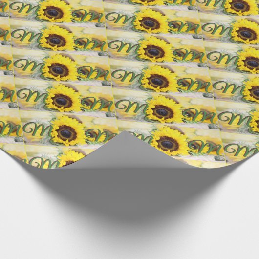 Zonnebloem Cadeaupapier (Hoek)