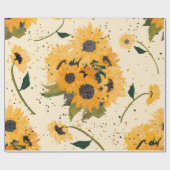 Zonnebloem Cadeaupapier (Vlak)