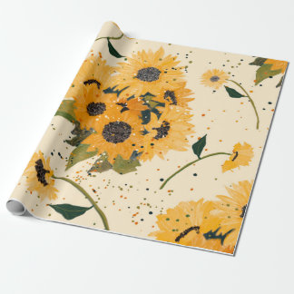 Zonnebloem Cadeaupapier