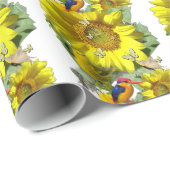 zonnebloem cadeaupapier (Rol Hoek)