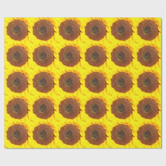 Zonnebloem Cadeaupapier (Vlak)