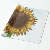  zonnebloem cadeaupapier (Uitgerold)