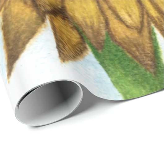  zonnebloem cadeaupapier (Rol Hoek)