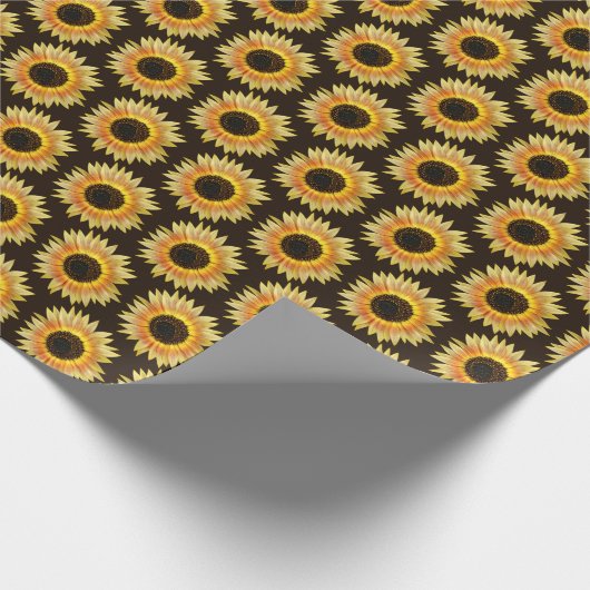 zonnebloem cadeaupapier (Hoek)