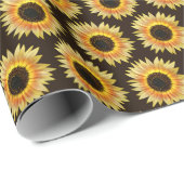 zonnebloem cadeaupapier (Rol Hoek)