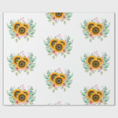 Zonnebloem Cadeaupapier (Vlak)