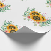 Zonnebloem Cadeaupapier (Hoek)