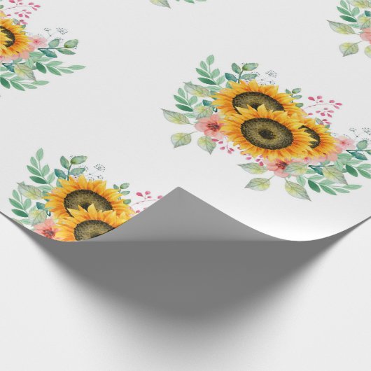 Zonnebloem Cadeaupapier (Hoek)