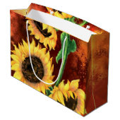 Zonnebloem Cadeautas (Achterkant Gekanteld)